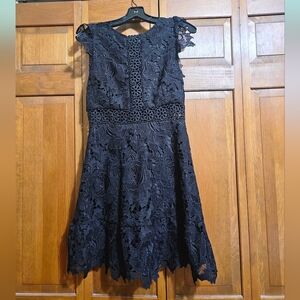 BB Dakota Midnight Lace Midi Dress